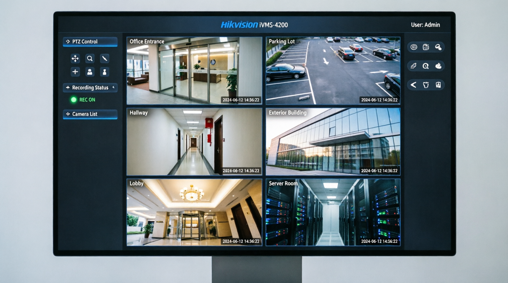 iVMS-4200 Hikvision controllo telecamere